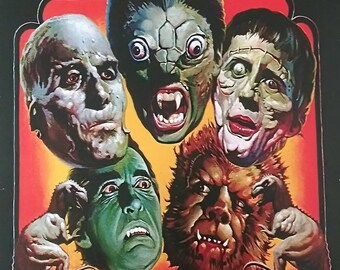 FAMOUS MONSTERS 1975 convention poster laminated print