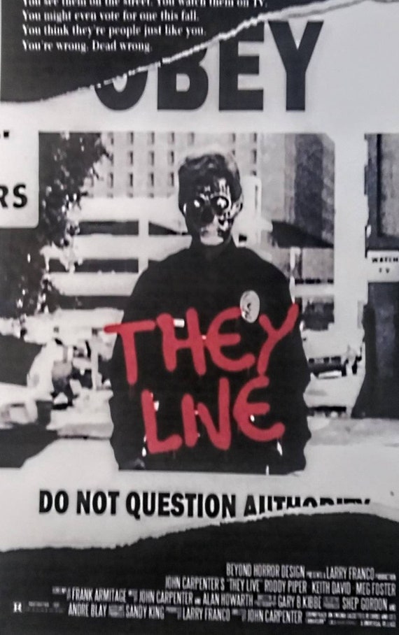 Original They Live Movie Poster - Vintage Movie Poster - John Carpenter