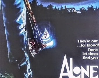 ALONE in the DARK movie poster laminated print