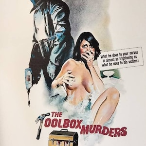 TOOLBOX MURDERS movie poster laminated print