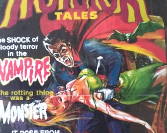 Classic HORROR TALES  comic magazine cover Laminated Print