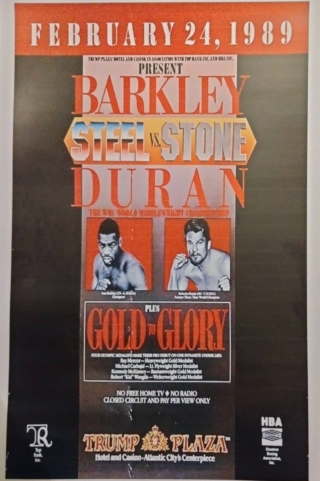 BARKLEY Vs DURAN Fight Print - Etsy