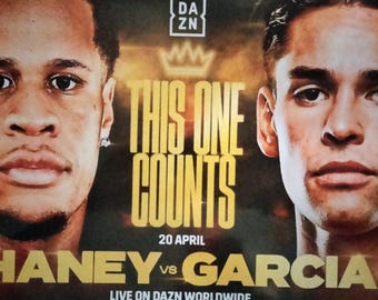 GARCIA Vs HANEY Fight Poster Laminated Print - Main Image