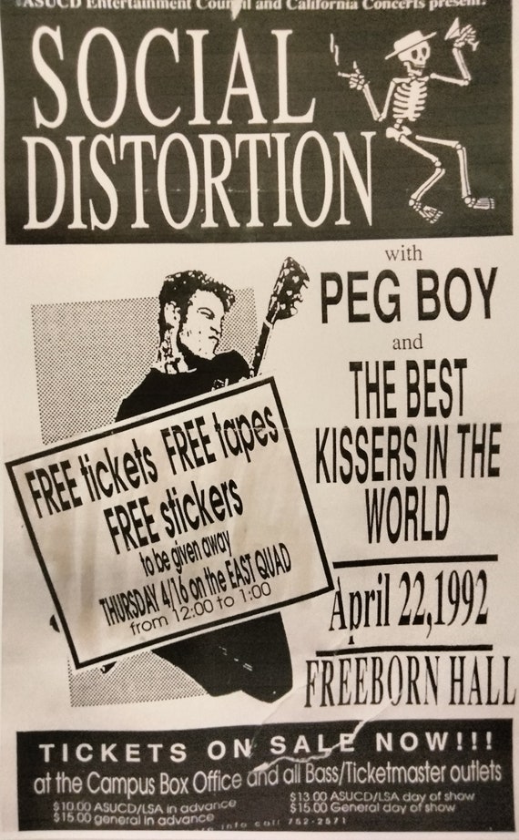 Social Distortion ライブポスター Social Distortion 1945 12x12