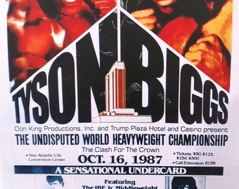 TYSON Vs BIGGS Fight Poster Laminated Print - Etsy