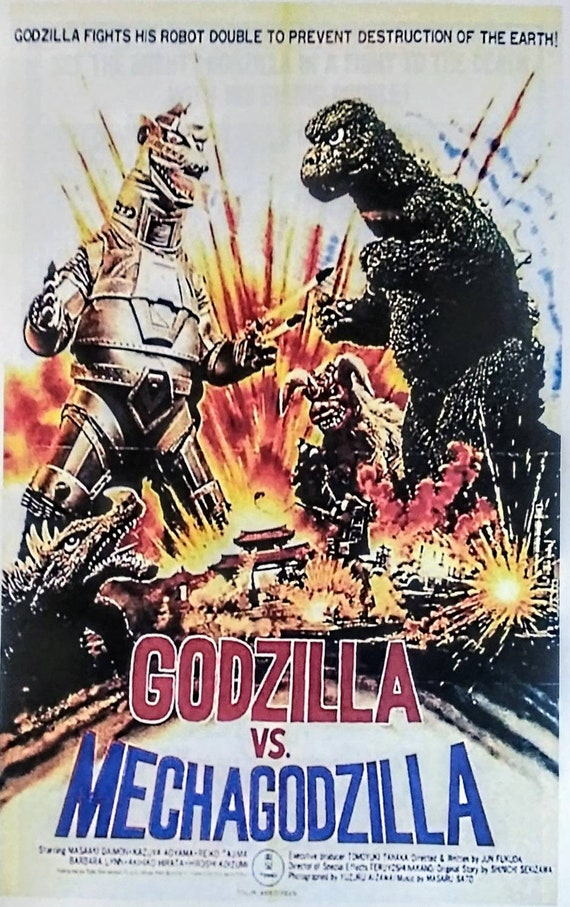 Godzilla Against Mechagodzilla Poster Godzilla Godzilla Vs