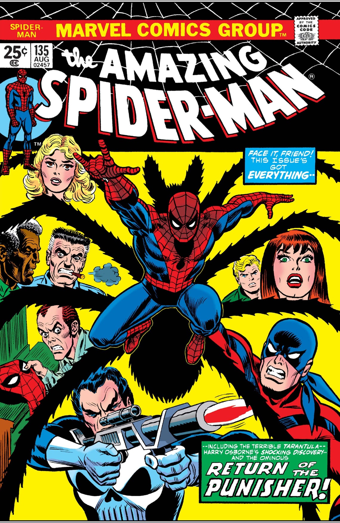 AMAZING SPIDERMAN 135 Cover Poster Alt Version Laminated Print Etsy