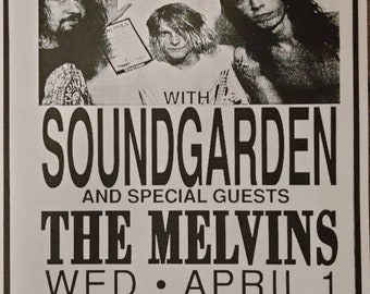 NIRVANA and SOUNDGARDEN & the Melvin's laminated print