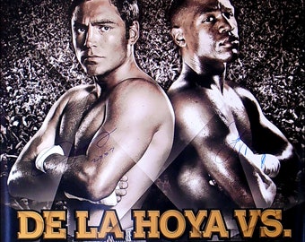 De La HOYA Vs MAYWEATHER Fight Poster Laminated Print - Etsy