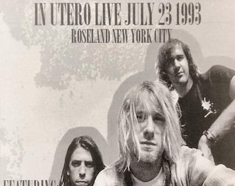 Kurt Cobain - Live on Stage - Nirvana - Officially Licensed GIANT