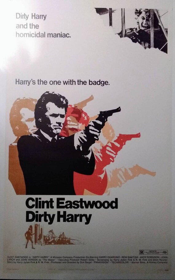 DIRTY HARRY Laminated 11 X 17