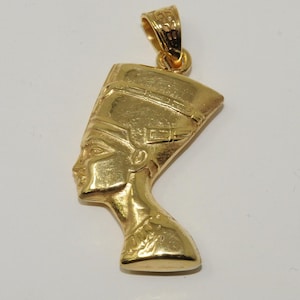 希少　エジプトジュエリー18K　ネフェルティティ K18 エジプト ネフェルティティ ネックレス - メルカリ