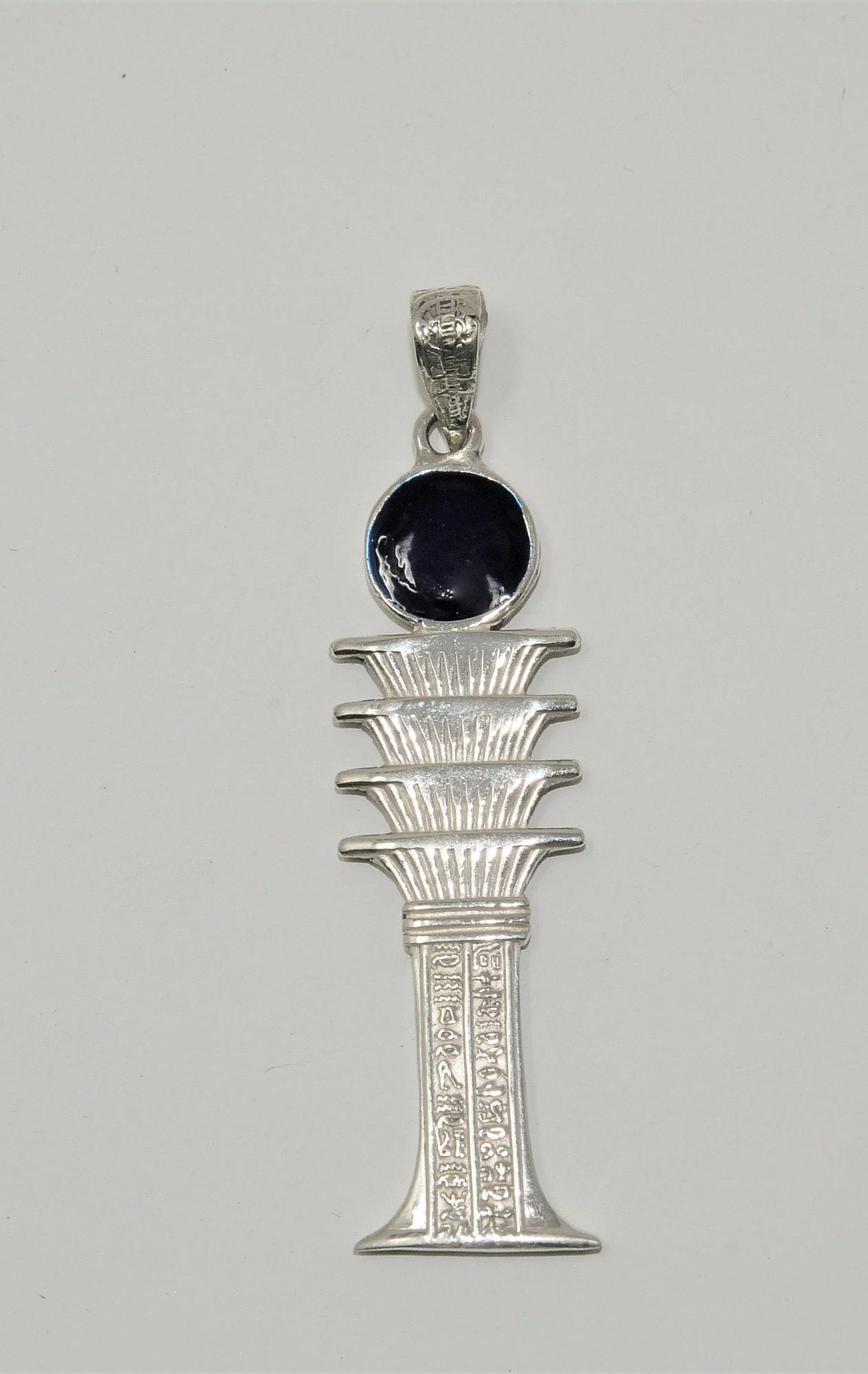 Djed Pillar-the Backbone of Osiris .925 Sterling Stamped