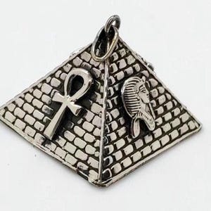 Royal Pyramid, 925 Sterling stamped Silver, Egyptian handmade, available with ancient symbols on it. Elegant piece made in our workshop