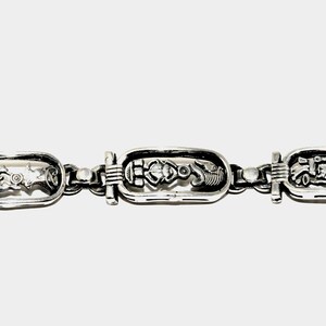 Group of Cartouche or one Cartouche or key with cartouche bracelet, Egyptian handmade 925 sterling silver in our oldish workshop for you