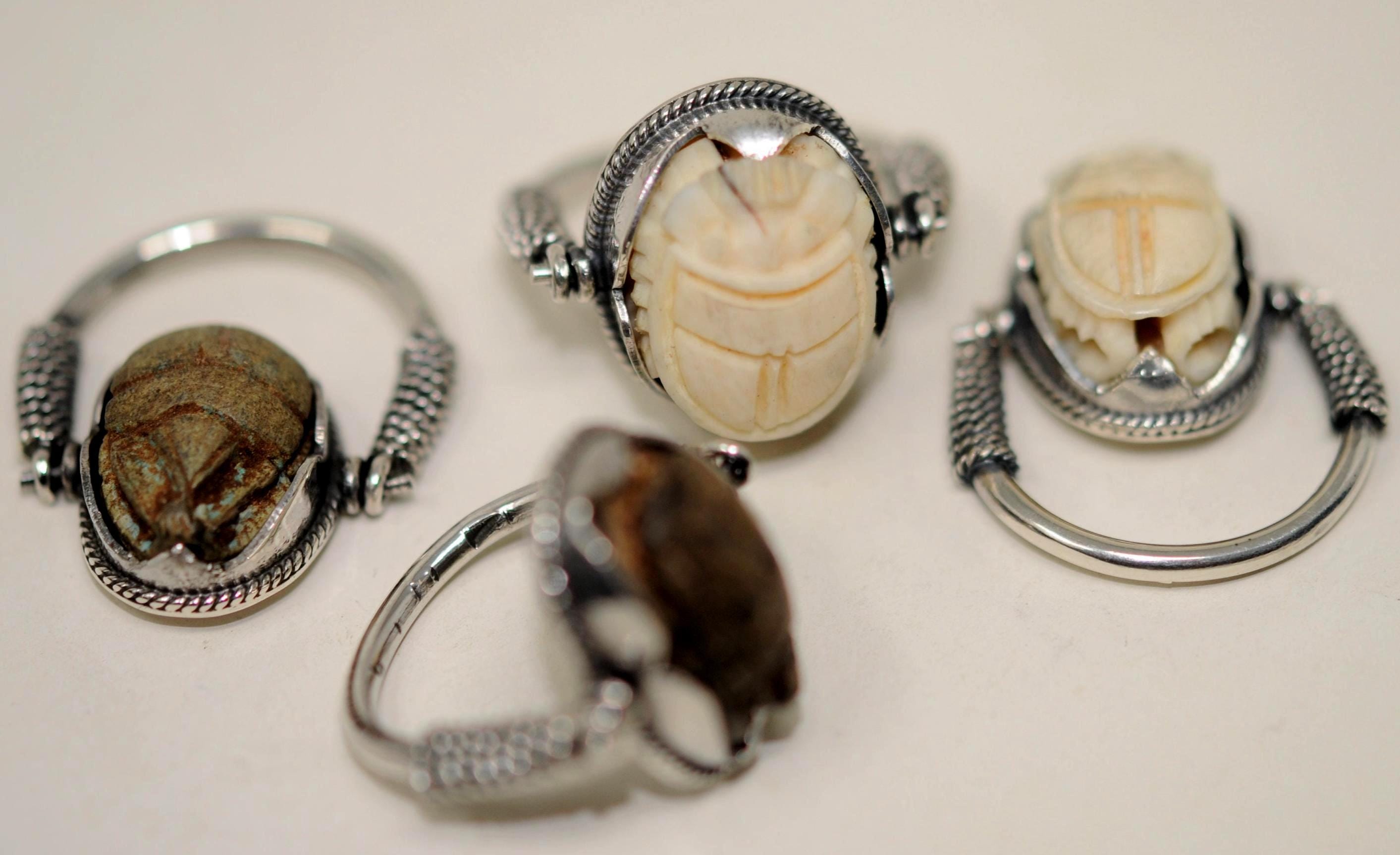 Anillo De Protección Anillo De Escarabajo Egipcio, Joyería Del Antiguo  Egipto, Joyería De Cristal Con Encanto Vintage Anillo Atlante Plata, image size:2826x1727