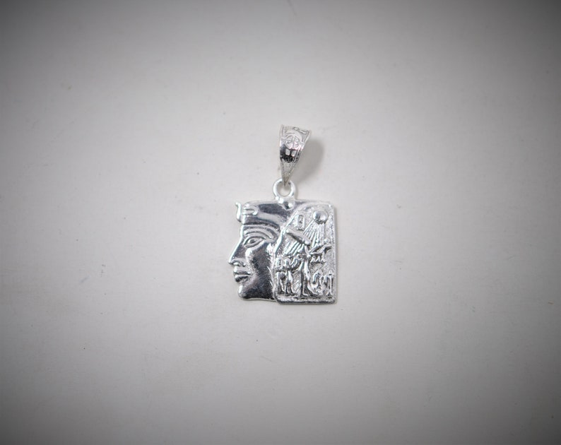 Amazing Pharaonic 925 Sterling Silver Pendant, Egyptian Handmade in or
