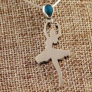 Amazing 925 sterling silver 5th position ballerina pendant. Handmade in our old workshop (Khan El Khalili Cairo) by skilled craftsmen