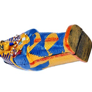 Amazing Coffin Handmade Pharaonic Statues. brought to you by From Egypt with love by the following dimension L 7 inches = 38 S 5 inches = 28