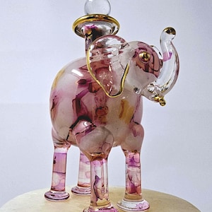 Parfümflasche Elefant, erstaunliche ägyptische geblasene Glasverzierung. Kommen zu Ihnen aus Ägypten in verschiedenen Farben. Von Handwerkern für Sie gemacht