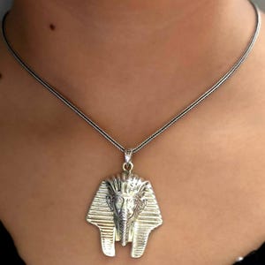 King Tut iconic of the magic 925 Sterling Silver pendant, you&#39;ll be impressed by the quality and great details. crafts in Egypt for you