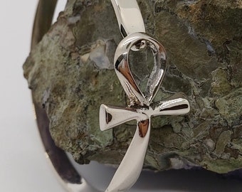 Ankh (Key of Life) 925 Sterling Silver Bracelet- Egyptian handmade