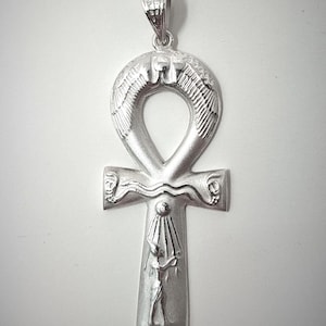 Akhenaten Ankh (Key of Life) pendant -925 Sterling Silver-one of most popular pendent coming from old Cairo Professional workshop.