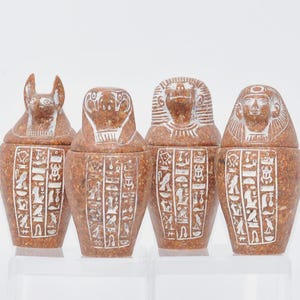 Fantastic set of Pharaonic handmade statues coming to you from Egypt 5 inches. From Egypt with love