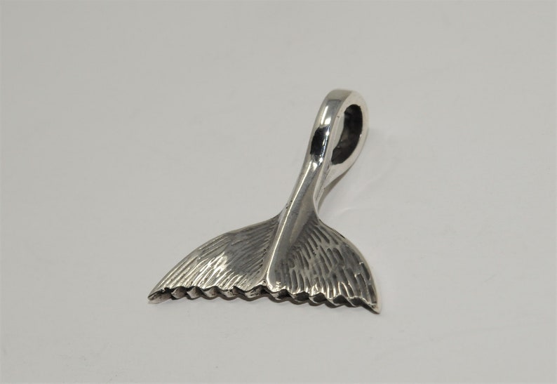 Unique Whale Tail Pendant, 925 Sterling Silver, Egyptian Handmade in