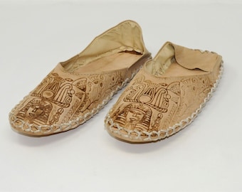 Camel leather slipper shoes sandal flats, Handmade Flat Shoes for Women and men. Comfort your foot & feel relax