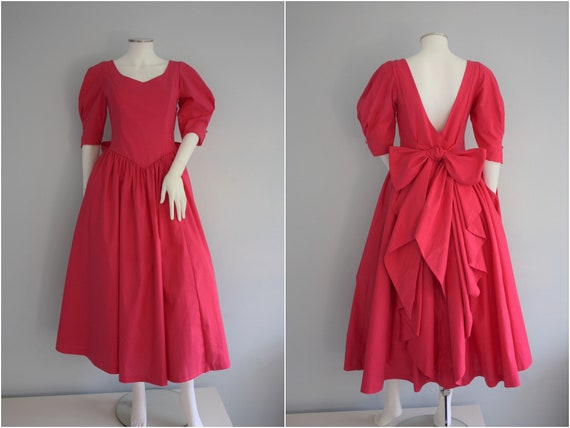 LAURA ASHLEY bubblegum PINK dress, prom / evening