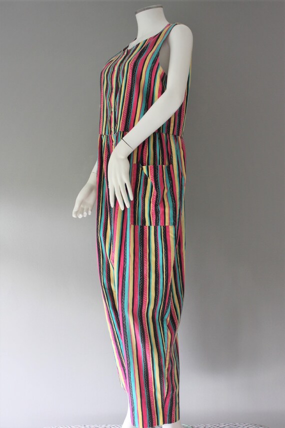 LAURA ASHLEY jumpsuit, abstract striped PLAYSUIT,… - image 5