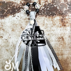 Cheer Tassel, Bogg Bag Tassel, Charm, Bag Tag, Bookbag, Diaper Bag, Personalized Tag, Sport Tag, Bogg Bag, Cheer, Cheerleading, Yeti Camino