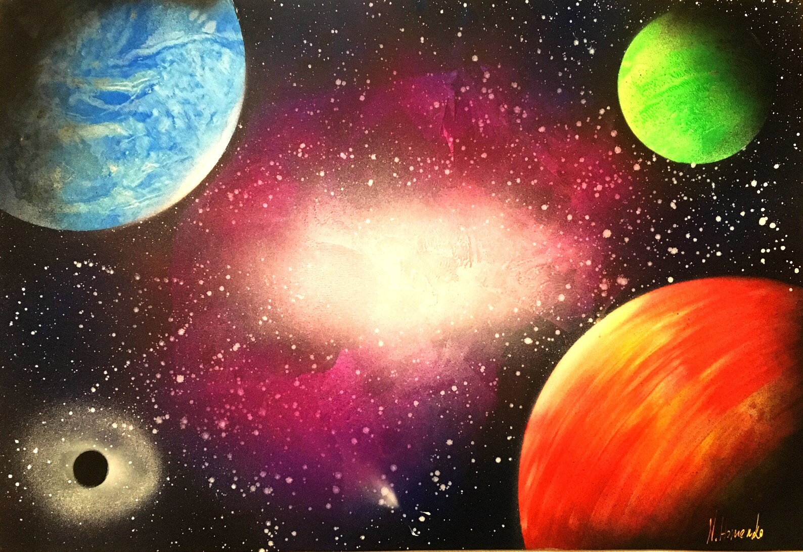 Каким цветом рисовать космос