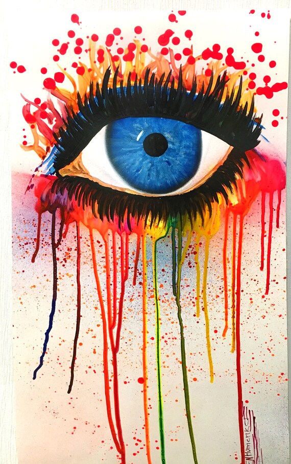 Eye Painting Eye Artwork Eye Art Eye Wall Art Eye Wall Decor Etsy