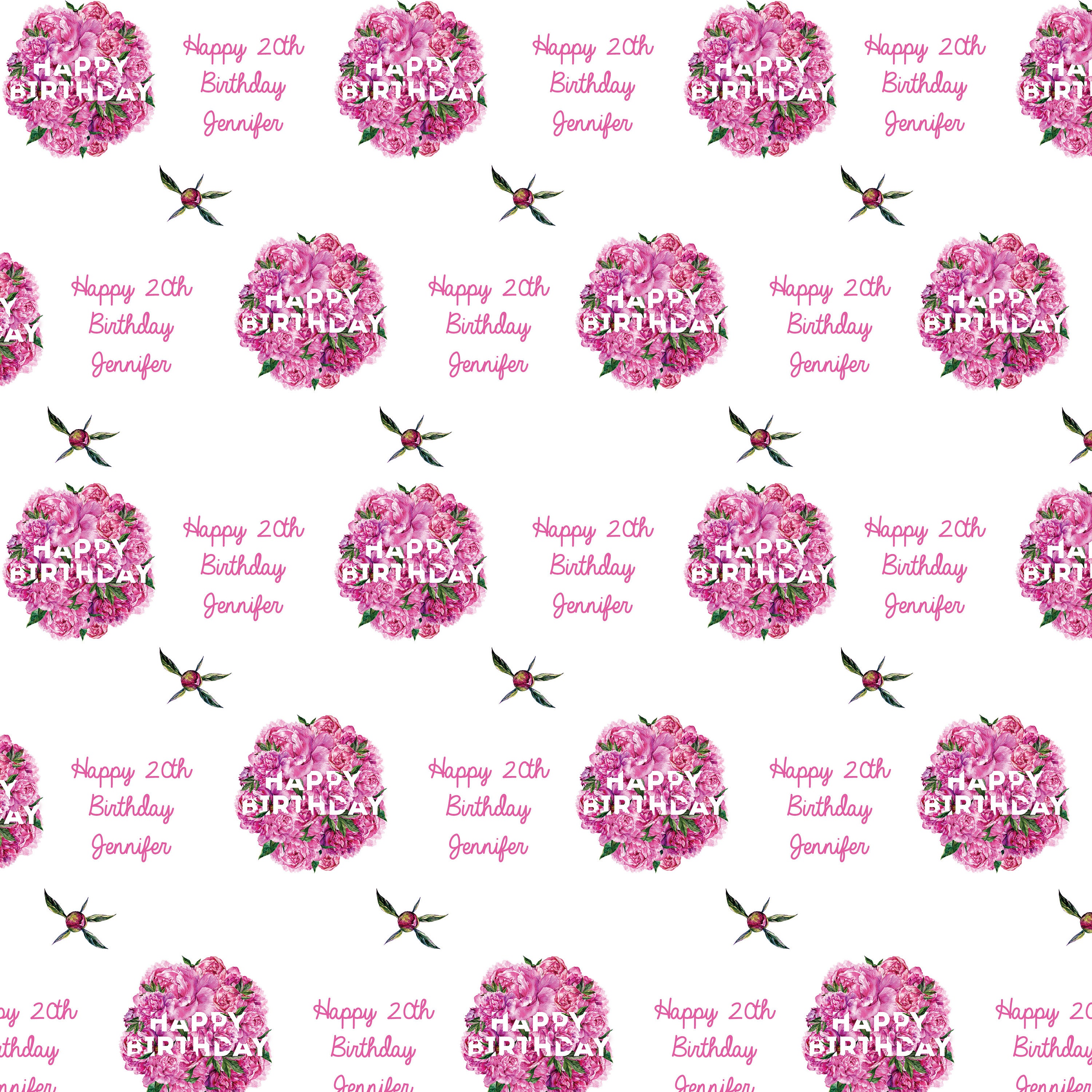 Personalized Birthday Wrapping Paper Etsy