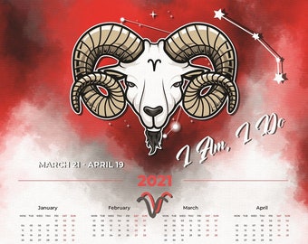 Aries Calendar Horoscope 2021