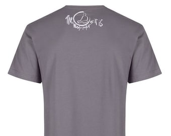 Zen Monk Organic Cotton T-Shirt, Spiritual Calligraphy Tee