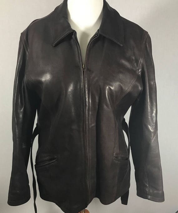 Vintage LEATHER GERMAN motorcycle sportcoat Jacke