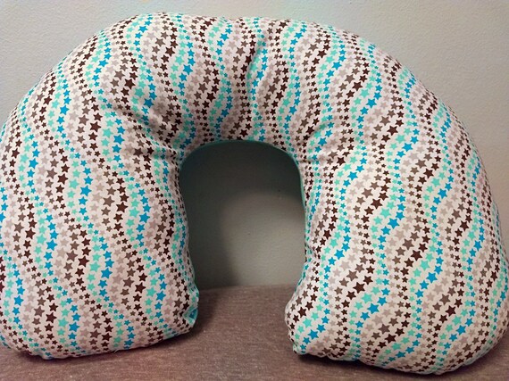 Neck Pillow Tummy Time Pillow Blue Stars Travel Pillow Etsy