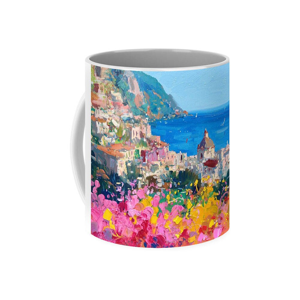 Positano Italy Coffee Mug Unique Coffee Mug Travel Coffee Etsy