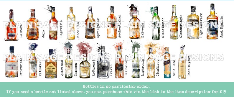 Gin, Whiskey & Champagne themed Table Numbers Wedding Centrepiece Table Names Seating Plan image 8