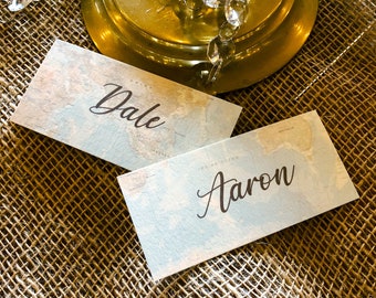 Guest Name Cards / Place Cards - Flat lay