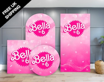 Personalised Party Sign - Pink Girls Party Decorations