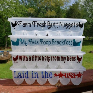 Egg storage, reusable egg carton, fresh eggs, egg holder, butt nuggets, poop breakfast, laid, hard boiled, farm, personalized, Easter, cakes