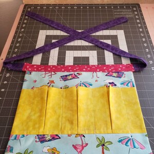 Flamingo egg collecting apron, egg gathering apron, Summer, pool, pink