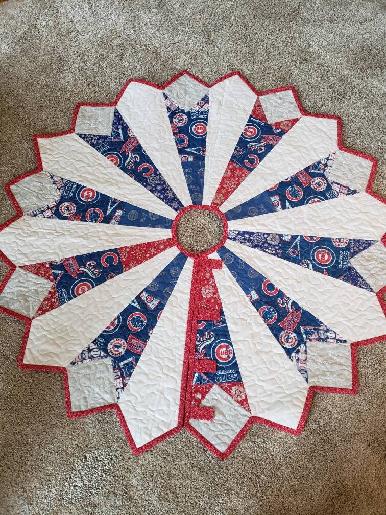 Chicago Cubs Christmas Tree Skirt 
