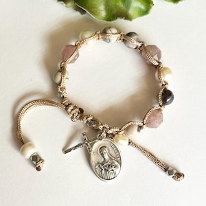 St Therese of Lisieux rosary bracelet | Catholic Gift | sacramental Gift | Catholic Gift for Women |
