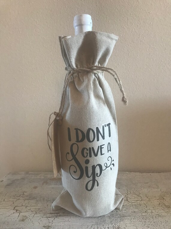 Funny Quotes wine bag/wine gift bag/wine basket accessory Etsy