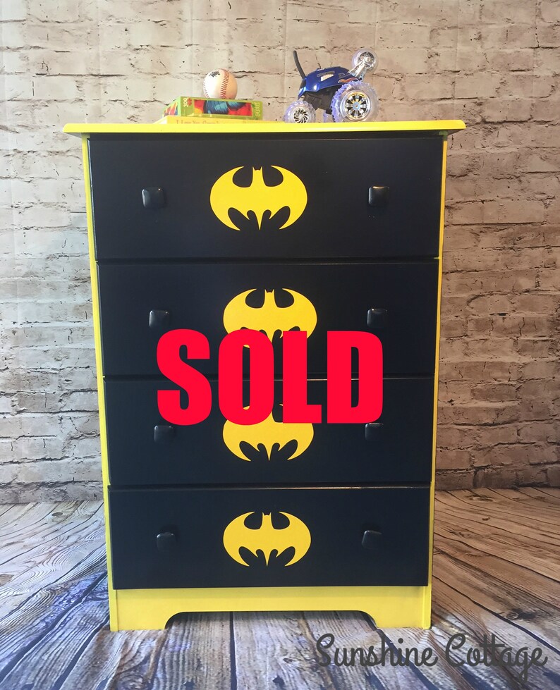 Batman Chest Of Drawers Etsy